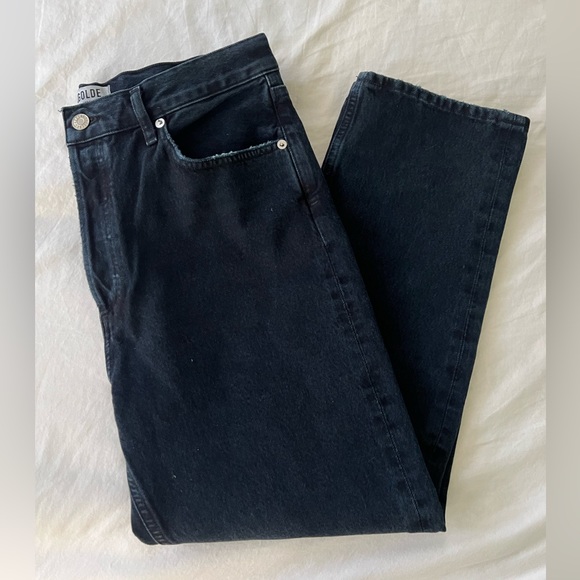 Agolde Riley High Rise Straight Crop Jeans - Size 30 - Picture 2 of 7